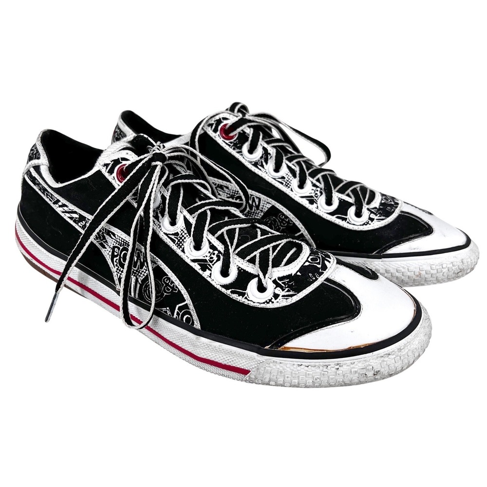Puma 917 Lo Roy Lichtenstein Pop Art Sneakers Womens 6.5 Black White Comic